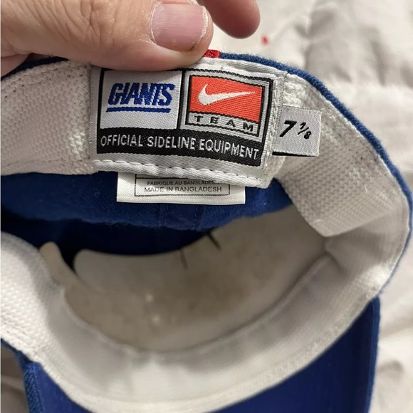 NEW YORK GIANTS BLUE ADJUSTABLE HAT MVP AUTHENTIC NFL FOOTBALL TEAM CAP Fitted - Picture 3 of 3